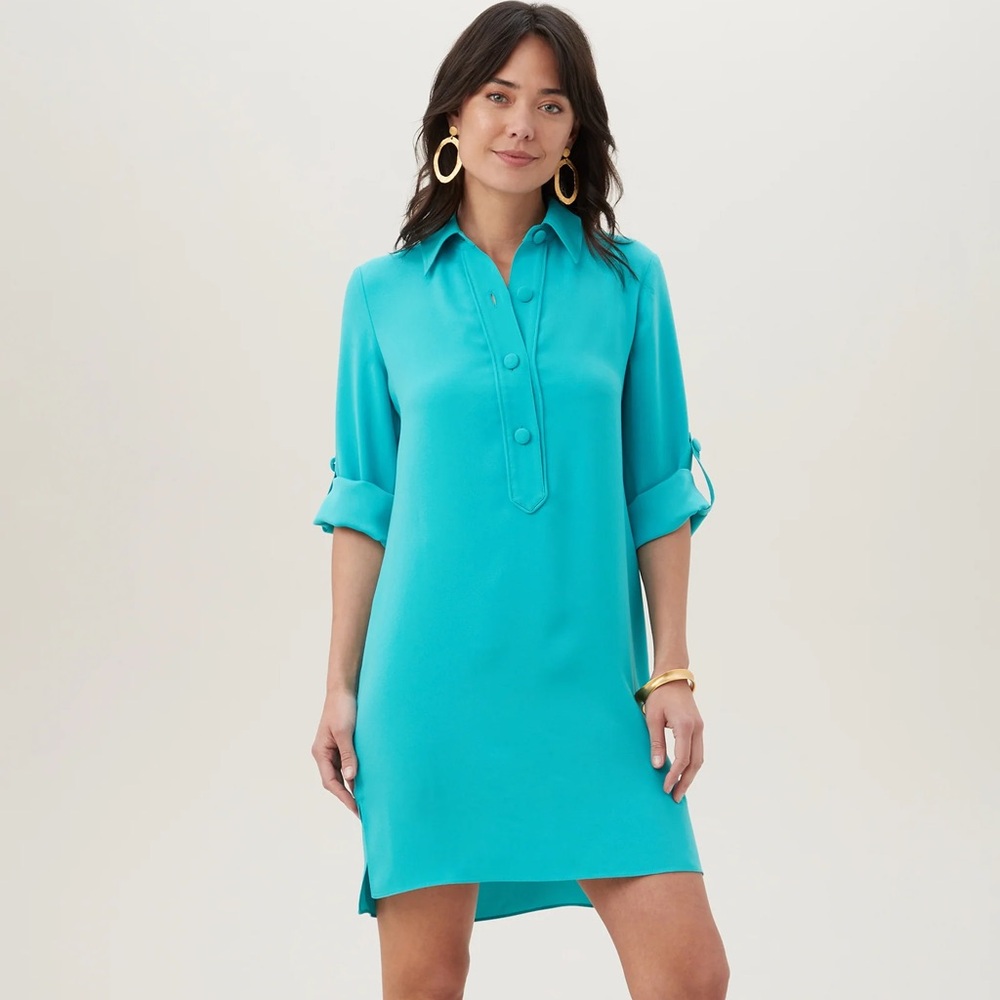 TRINA TURK Portrait Shirt Dress
